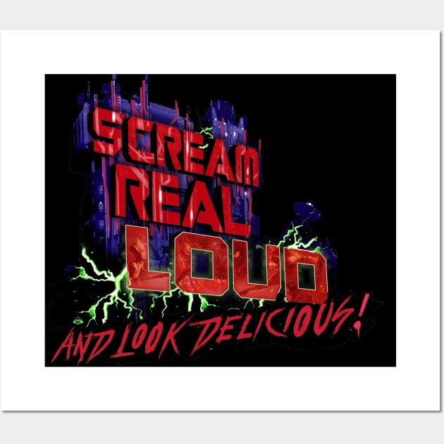 Monsters After Dark - Scream Real Loud! Wall Art by SkprNck